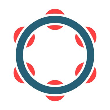 Kişisel ve ticari kullanım için tef vektörü sembolü iki renk simgesi