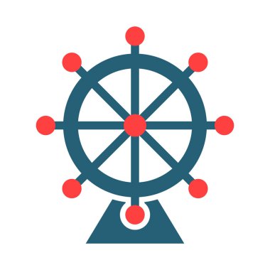 Dönme dolap Vektör Sembolü Kişisel ve Ticari Kullanım İçin İki Renk Simgesi