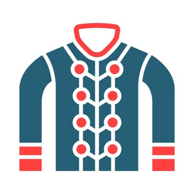 Kişisel ve Ticari Kullanım İçin Yürüyen Üniforma Vektör Sembolü İki Renk Simgesi