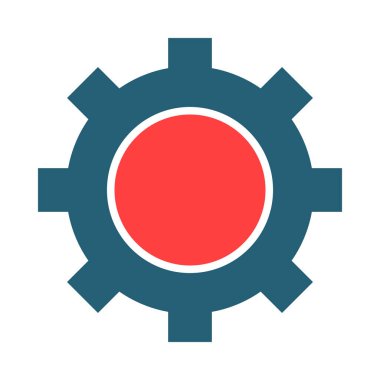 Kişisel ve ticari kullanım için Vites Vektörü Kabartma İki Renk Simgesi