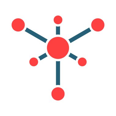 Kişisel ve ticari kullanım için Ağ Vektörü Kabartma İki Renk Simgesi