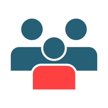 Kişisel ve Ticari Kullanım için Forum Vektörü Sembolü İki Renk Simgesi