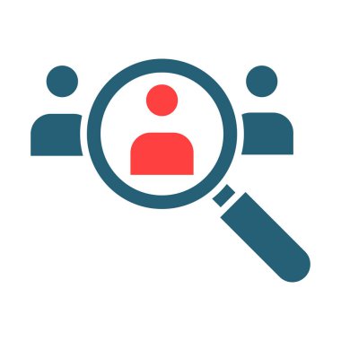 Recruitment Vector Glyph Two Color Icon For Personal And Commercial Use