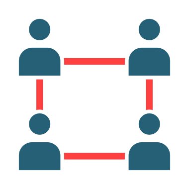 Kişisel ve ticari kullanım için Topluluk Vektörü Sembolü İki Renk Simgesi