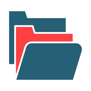 Kişisel ve Ticari Kullanım İçin Dizin Vektörü Kabartma İki Renk Simgesi