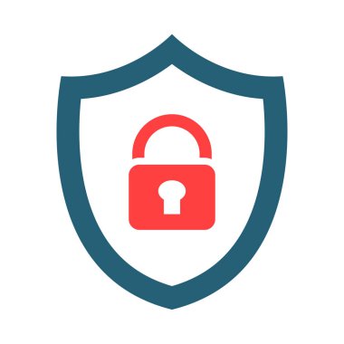 Kişisel ve ticari kullanım için Koruma Vektörü Sembolü İki Renk Simgesi