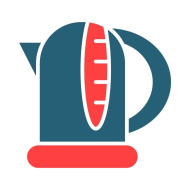 Kişisel ve ticari kullanım için Kettle Vektör Sembolü İki Renk Simgesi