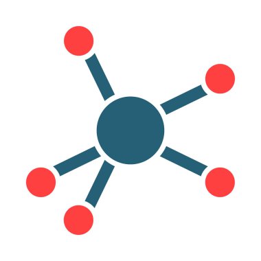 Kişisel ve ticari kullanım için Ağ Vektörü Kabartma İki Renk Simgesi