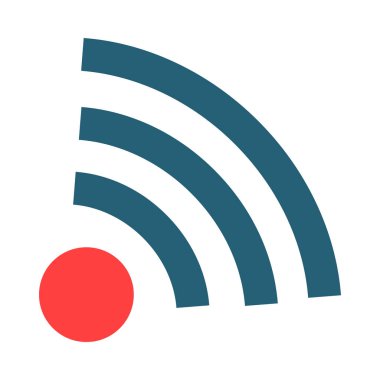 Kişisel ve ticari kullanım için Rss Vektör Kabartma İki Renk Simgesi