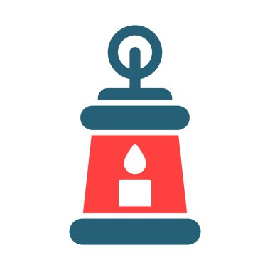 Kişisel ve ticari kullanım için Fener Vektörü Sembolü İki Renk Simgesi