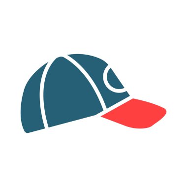 Kişisel ve ticari kullanım için Cap Vektör Kabartma İki Renk Simgesi