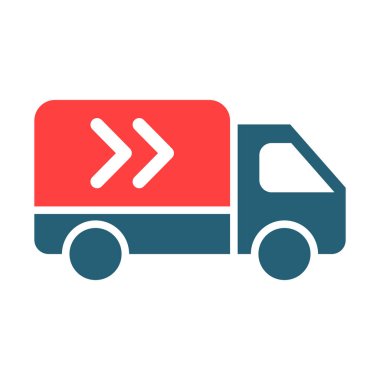 Kişisel ve ticari kullanım için Van Vector Glyph İki Renk Simgesi