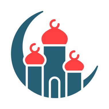 Kişisel ve ticari kullanım için Ramazan Vektörü Sembolü İki Renk Simgesi