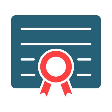 Kişisel ve ticari kullanım için Vektör Kabartma İki Renk Simgesini Kalifiye Et