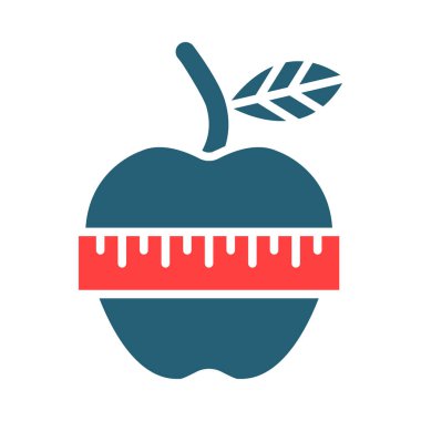 Kişisel ve ticari kullanım için diyet vektörü sembolü iki renk simgesi