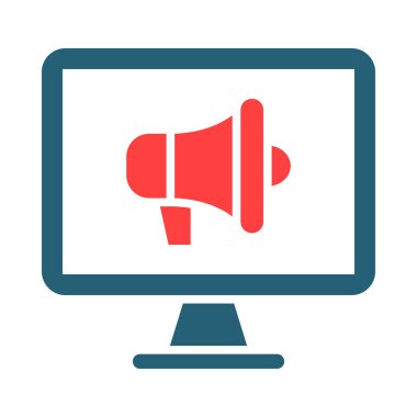 Kişisel ve Ticari Kullanım İçin İki Renk Simgesi Pazarlama Vektörü