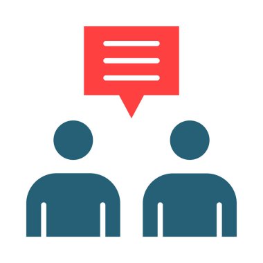 Kişisel ve Ticari Kullanım İçin Danışmanlık Vektörü İki Renk Simgesi