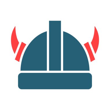 Viking Vektör Sembolü Kişisel ve Ticari Kullanım İçin İki Renk Simgesi