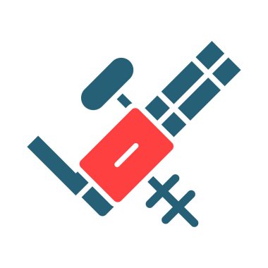 Kişisel ve ticari kullanım için Makine Tüfeği Vektör Sembolü İki Renk Simgesi