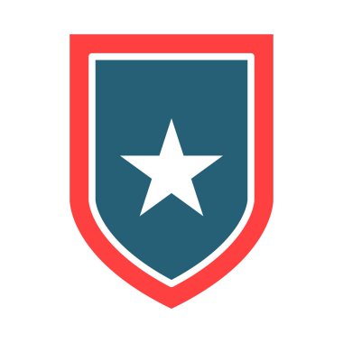 Shield Vector Glyph Two Color Icon For Personal And Commercial Use