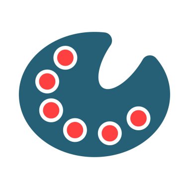 Kişisel ve ticari kullanım için Renk Paleti Vektör Sembolü İki Renk Simgesi