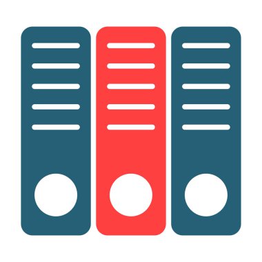 Kişisel ve Ticari Kullanım İçin Bağlayıcılar Vektör Sembolü İki Renk Simgesi