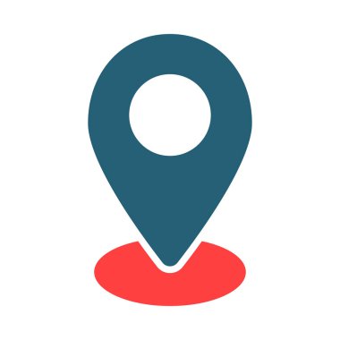 Location Pin Vector Glyph Two Color Icon For Personal And Commercial Use