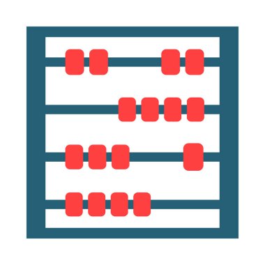 Kişisel ve ticari kullanım için Abaküs Vektör Sembolü İki Renk Simgesi