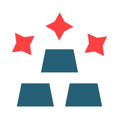 Kişisel ve ticari kullanım için Altın Gelirli Vektör Sembolü İki Renk Simgesi