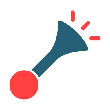 Kişisel ve ticari kullanım için Boynuz Vektörü Sembolü İki Renk Simgesi