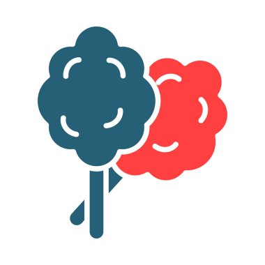 Kişisel ve Ticari Kullanım İçin Pamuk Şeker Vektör Sembolü İki Renk Simgesi