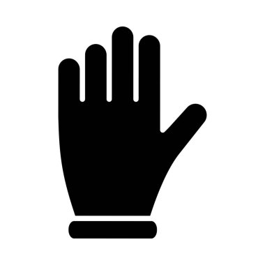 Kişisel ve Ticari Kullanım İçin Eldiven Vektörü Glyph Simgesi