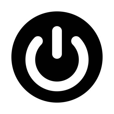 Kişisel ve ticari kullanım için Güç Düğmesi Vektörü Kabartma Simgesi