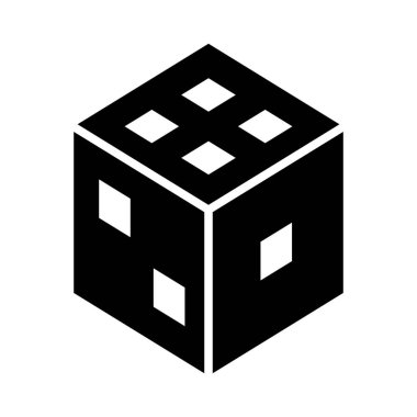 Kişisel ve ticari kullanım için Zar Vektörü Kabartma Simgesi