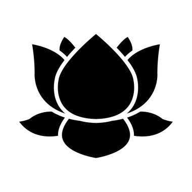 Kişisel ve ticari kullanım için Lotus Vektörü Kabartma Simgesi