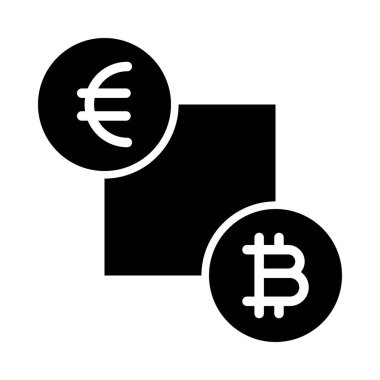 Kişisel ve ticari kullanım için Para Takas Vektörü Kabartma Simgesi