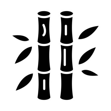 Kişisel ve ticari kullanım için Bambu Vektör Kabartma Simgesi