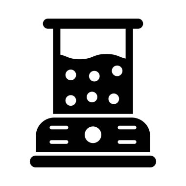 Kişisel ve Ticari Kullanım İçin Patlamış Mısır Makinesi Vektör Kabartma Simgesi