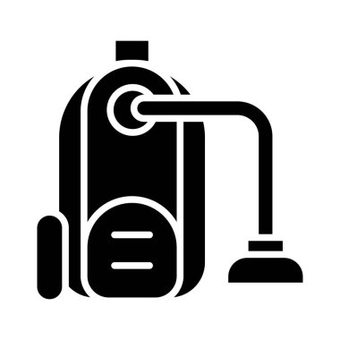 Kişisel ve Ticari Kullanım İçin Süpürge Temizleyici Vektör Kabartma Simgesi