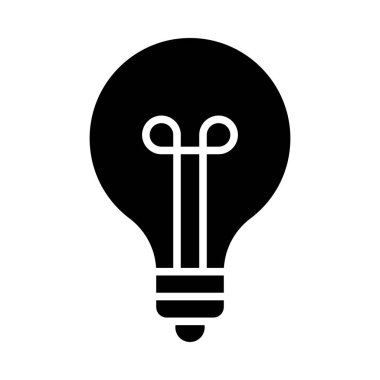 Kişisel ve ticari kullanım için Ampul Vektörü Kabartma Simgesi