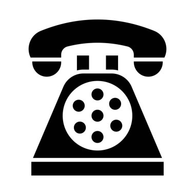Kişisel ve ticari kullanım için Telefon Vektörü Glyph Simgesi