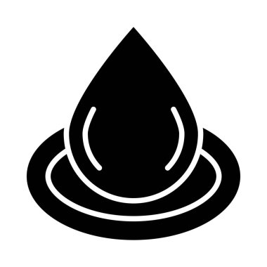 Kişisel ve Ticari Kullanım İçin Damla Vektör Kabartma Simgesi