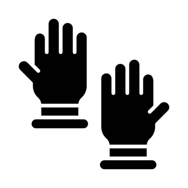 Kişisel ve Ticari Kullanım İçin Eldiven Vektör Simgesi Yağmuru