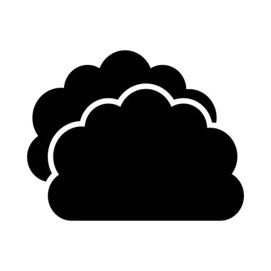 Kişisel ve ticari kullanım için Bulut Vektörü Kabartma Simgesi