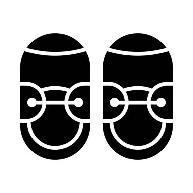 Bebek Ayakkabıları Vektör Kabartma Simgesi Kişisel ve Ticari Kullanım İçin