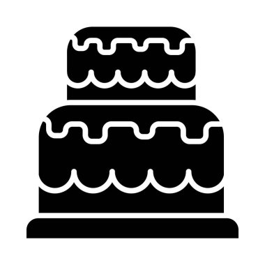 Kişisel ve ticari kullanım için Kek Vektörü Kabartma Simgesi