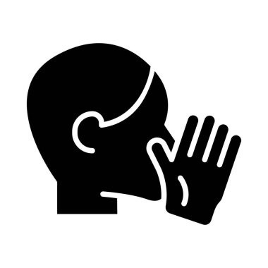 Kişisel ve ticari kullanım için Fısıltı Vektörü Kabartma Simgesi