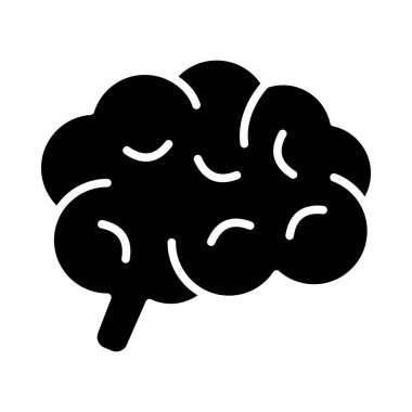 Kişisel ve ticari kullanım için Beyin Vektörü Kabartma Simgesi