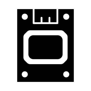 Kişisel ve Ticari Kullanım İçin SSD Vektörü Glyph Simgesi