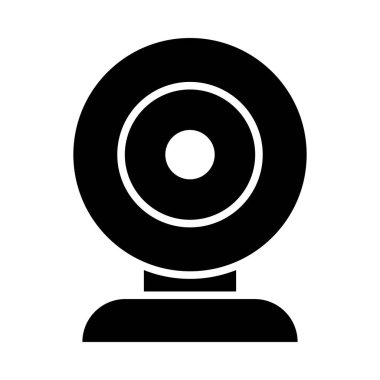 Kişisel ve Ticari Kullanım İçin Web Kamerası Vektör Kabartma Simgesi